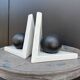 Ceramic bookends, Memphis design, 1980s.