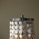 Art Deco table lamp with a mother-of-pearl top and Funkis-style frame.