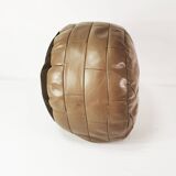 Patchwork leather pouf, Germany 1970s