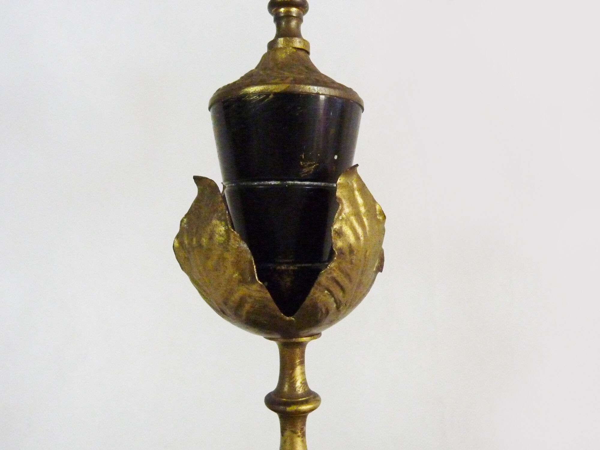 Pair of candelabra with 5 bronze branches and marble Napoleon III style. 19th