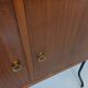 Vintage Italian double modular bookcase in wood and metal
