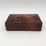Ancient box, walnut magnifying glass box, early 20th century