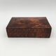 Ancient box, walnut magnifying glass box, early 20th century