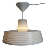 Rotaflex space age hanglamp, ufo vorm in deels geperst plastic, jaren 1960