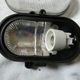 Wall lamp porthole lamp metal glass streaked grid vintage industrial design