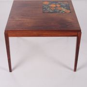 Rosewood Coffee table with ceramic tiles from the 60s