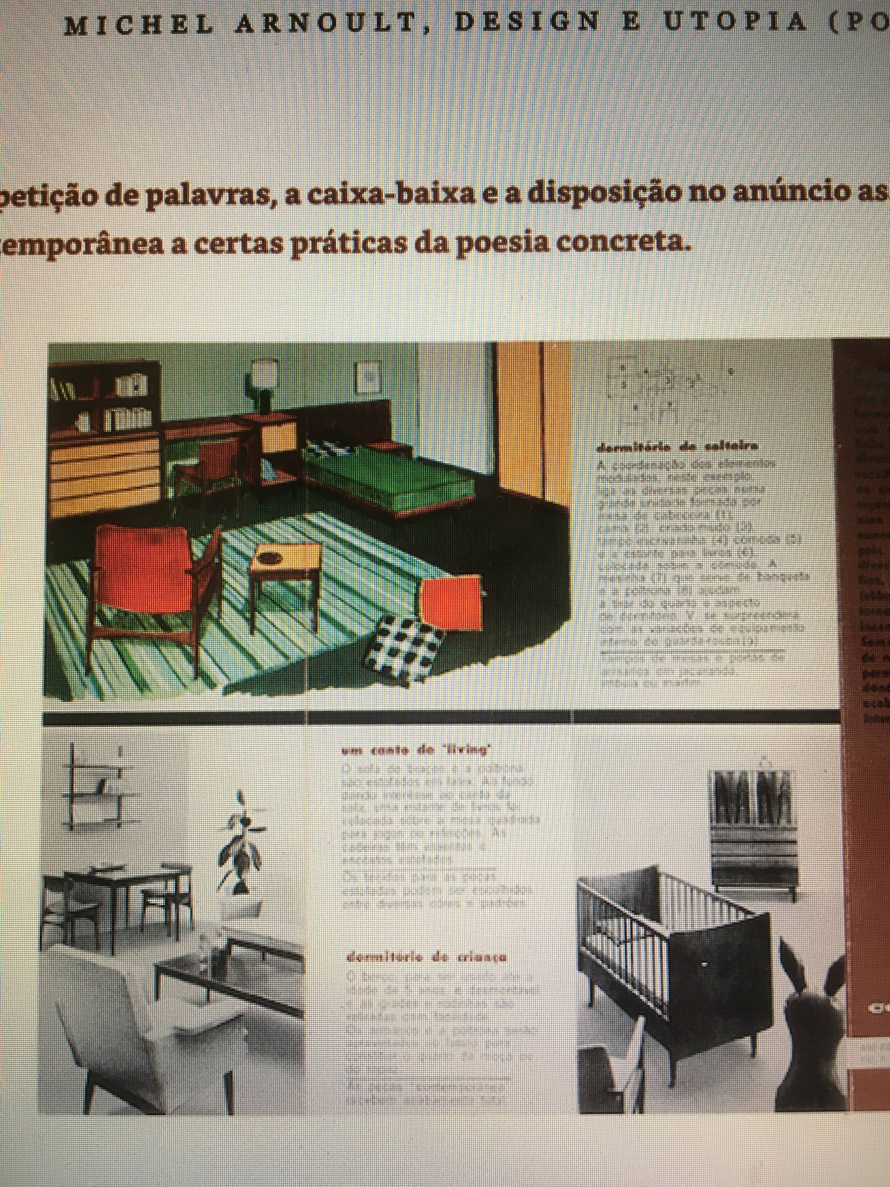 Brazilian design wall shelf designed by designer michel arnoult