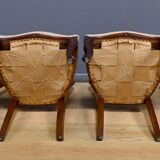 Set of 4 mahogany chairs, Napoléon III period - second half of the 19th century.
