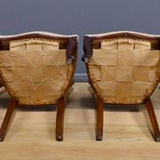 Set of 4 mahogany chairs, Napoléon III period - second half of the 19th century.