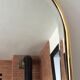 Rengency-style gold brass mirror from the 70s and 80s 45x58cm