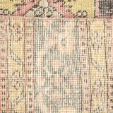 3x12 Soft Pastel Pink Turkish Runner Rug, 85x383Cm SK 5659