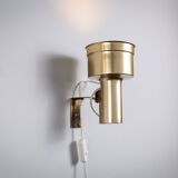Pair of adjustable wall lamps designed by Per Sundstedt for Kosta Lampan