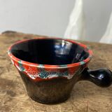 Two Vallauris iridescent ceramic cups