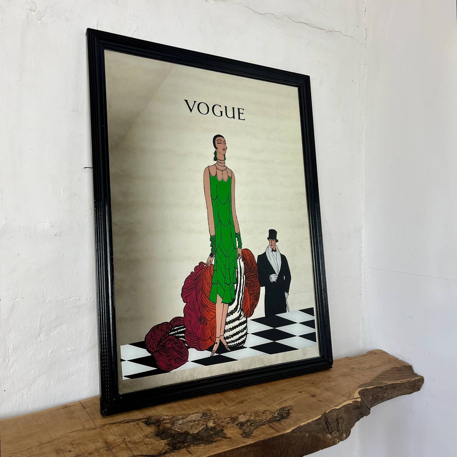 Vogue Magazine Cover 1925 Print, Eduardo García Benito art deco mirror