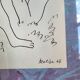 Framed table Lithograph Henri Matisse Orpheus Edition Mazenod 1945
