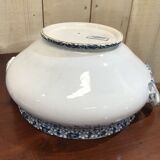 Soup pot in Sarreguemines earthenware model "Florine"