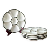 Set of oyster or shellfish plates