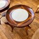 G. Scapinelli. Pair of Maracana side tables.