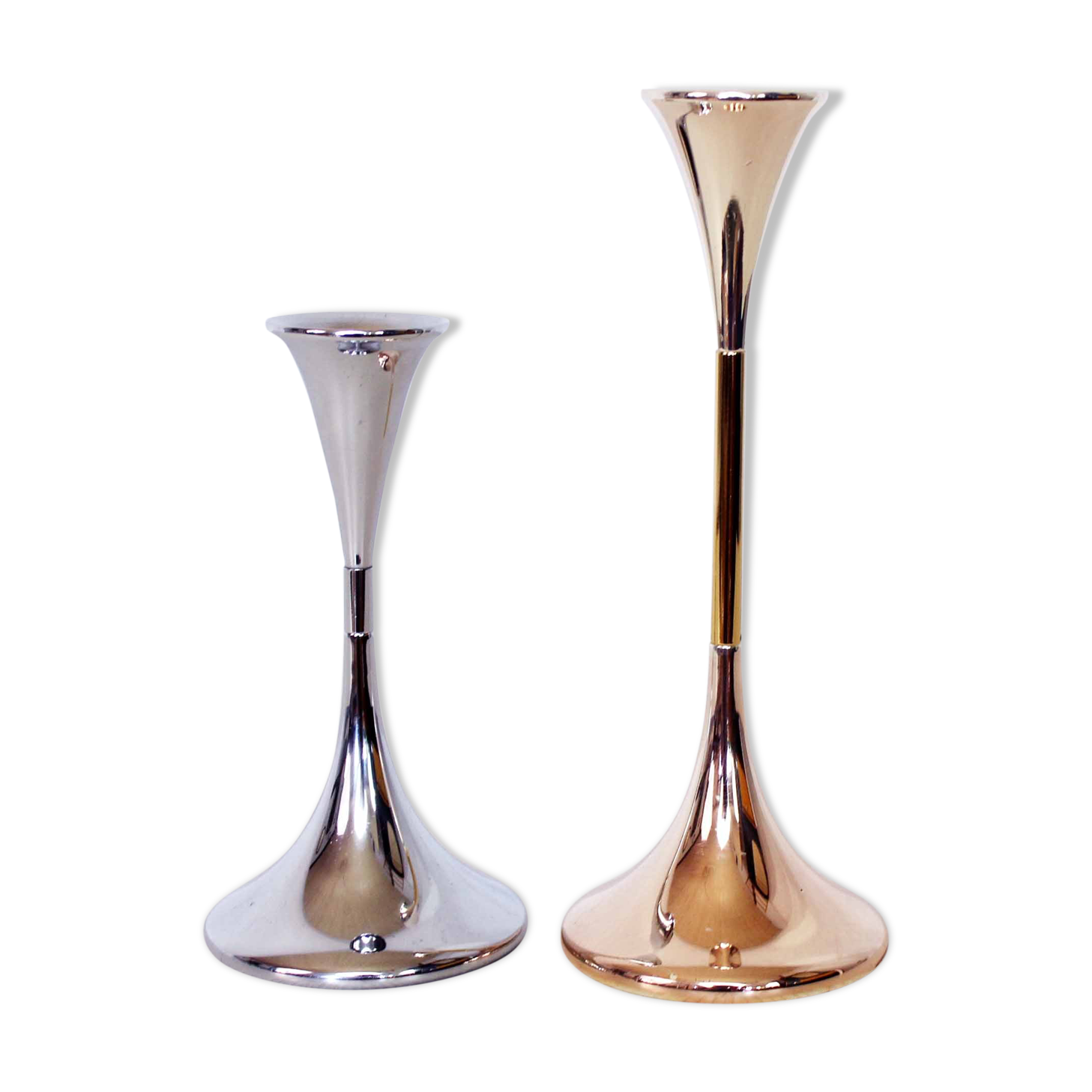Pair of Freddie Andersen candlesticks