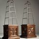 Set of 2 obelisk étagères