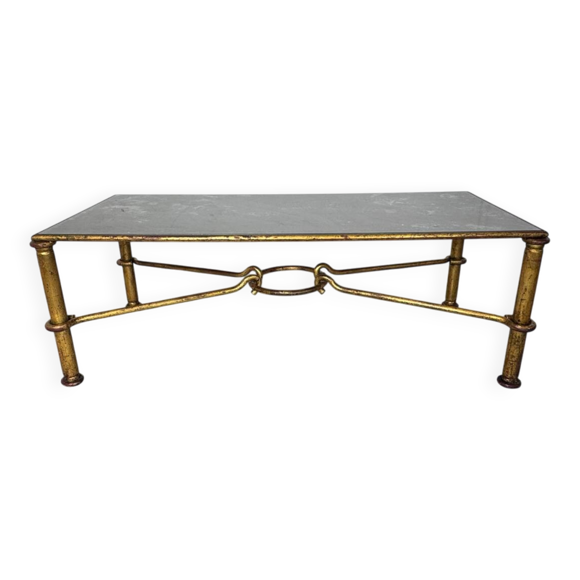 Gilded Regency coffee table by Giovani Banci for Hermès, Italy, 1970s