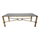 Brass coffee table in Regency style by Giovani Banci for Hermès, Italy, 1970s.