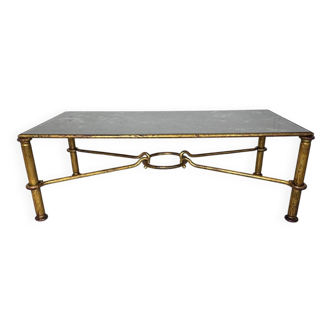 Gilded Regency coffee table by Giovani Banci for Hermès, Italy, 1970s