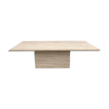 Travertine coffee table