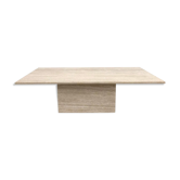 Travertine coffee table