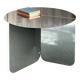 "120" coffee table in stainless steel, minimal design by folding metal