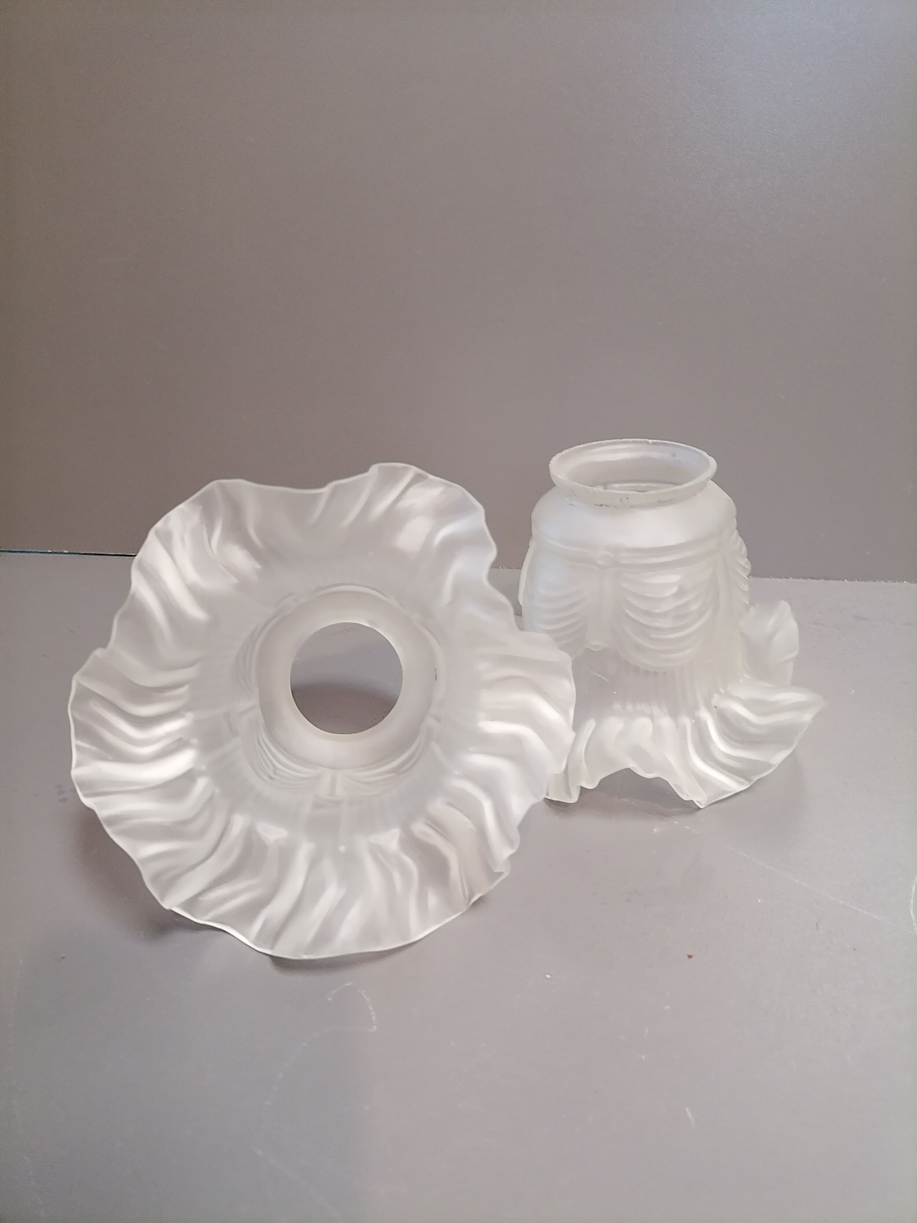 Tulipes pour Lustre verre opaque