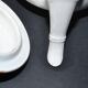 Sarreguemines coffee set 6 cups + 2 earthenware coffee pots with Chinese bamboo decor