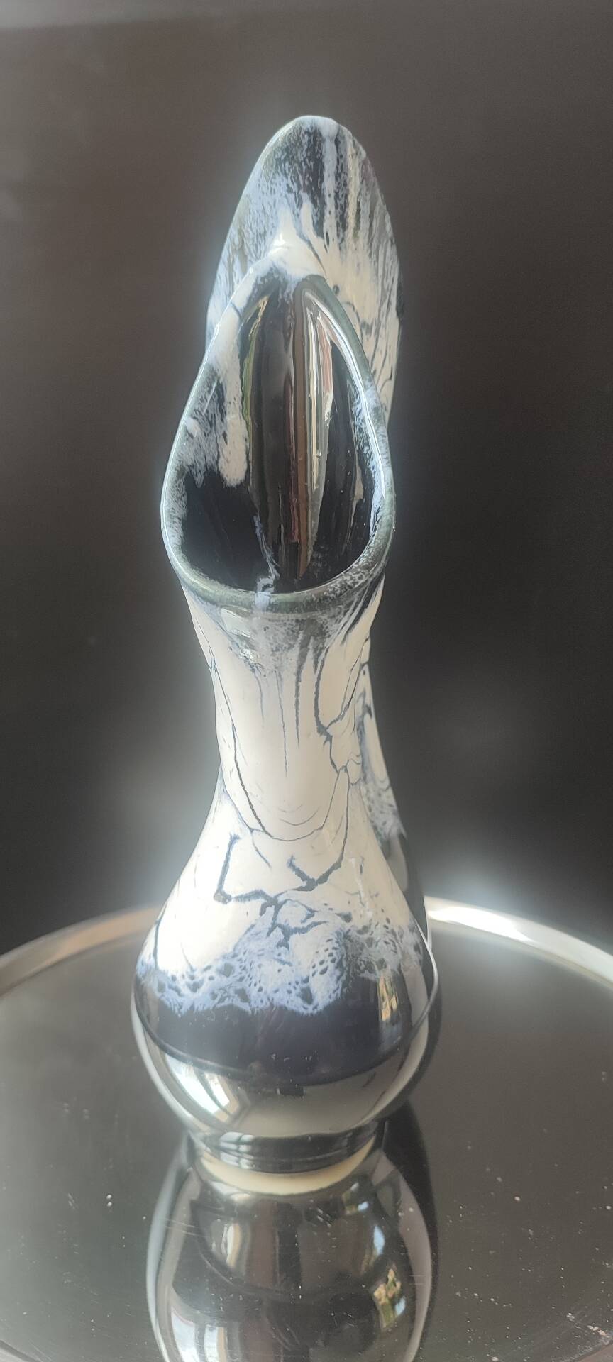 Sculptural ceramic vase Alpho (Alphonse Mouton) 24 cm