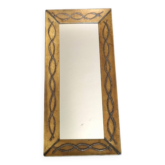 Miroir brutaliste J.Goardere, années 1970