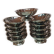 Set of 11 vintage 70's stainless steel ice cream cups