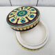 Ceramic box enamels of Longwy floral decoration