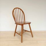 6 Vintage Pine Country Side Chairs