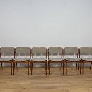 Mid-Century Model 49 Dining Chairs in Teak by Erik Buch for Odense Machine Gunning, 1960s, Set of 8