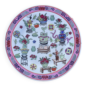Ancienne assiette porcelaine peinte chinoise