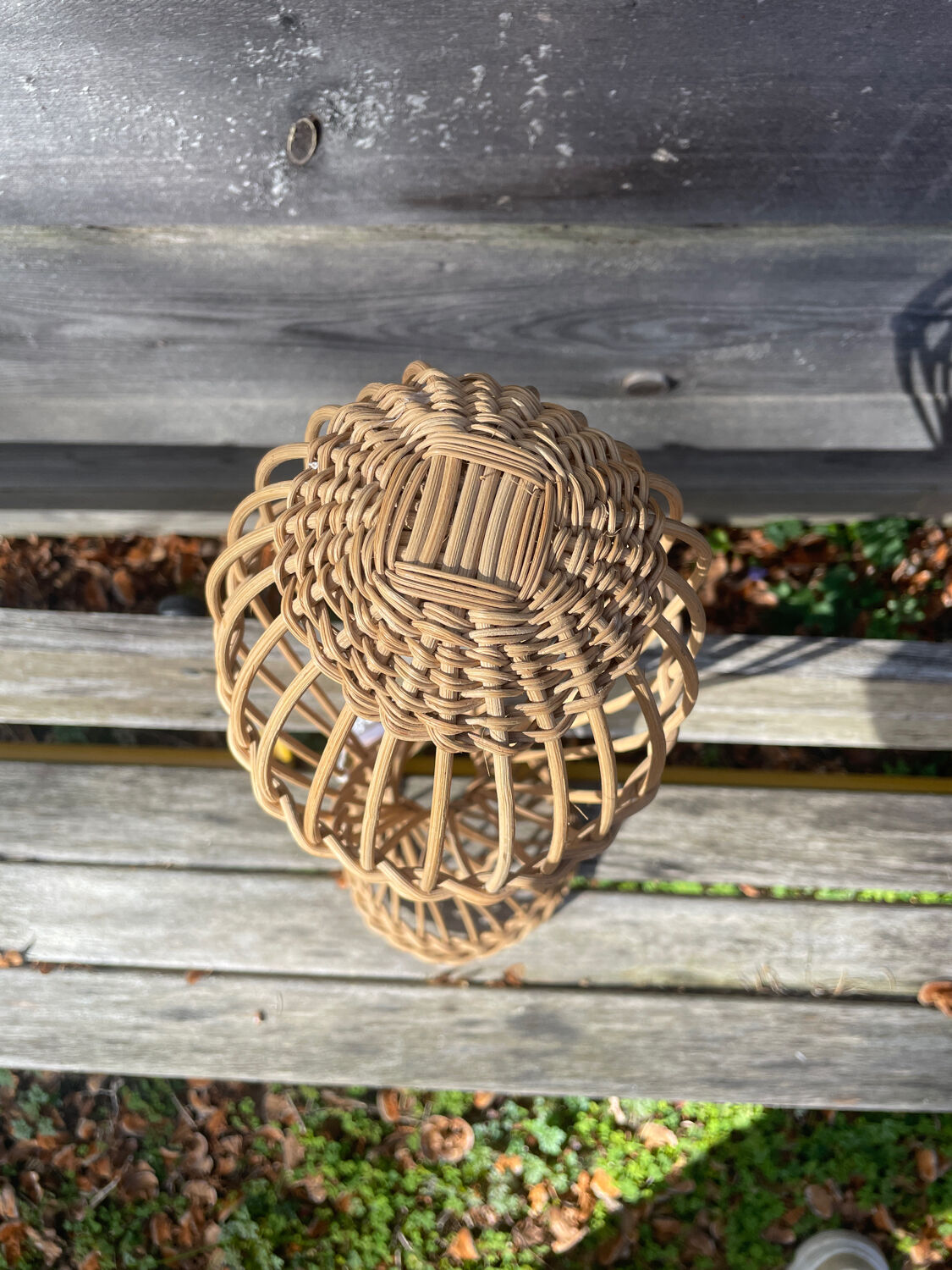 Rattan hat holder