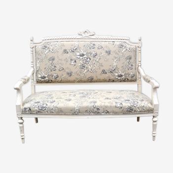 Louis XVI style painted bench