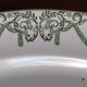 Oval dish green service napoleon model labrador