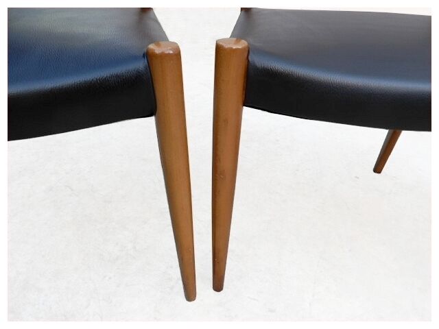 Renovated vintage Scandinavian chairs 1960s