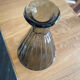 Amber glass decanter