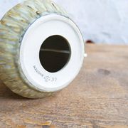 Mid-century ceramic table lamp in earth tones by Gunnar Nylund, Rörstrand, Sweden.