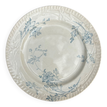Grand plat Magenta Creil et Montereau