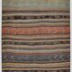 130x205Cm Pale Orange Striped Kilim Rug, Rugged Rugs, 4x7 Wool Area Rug
