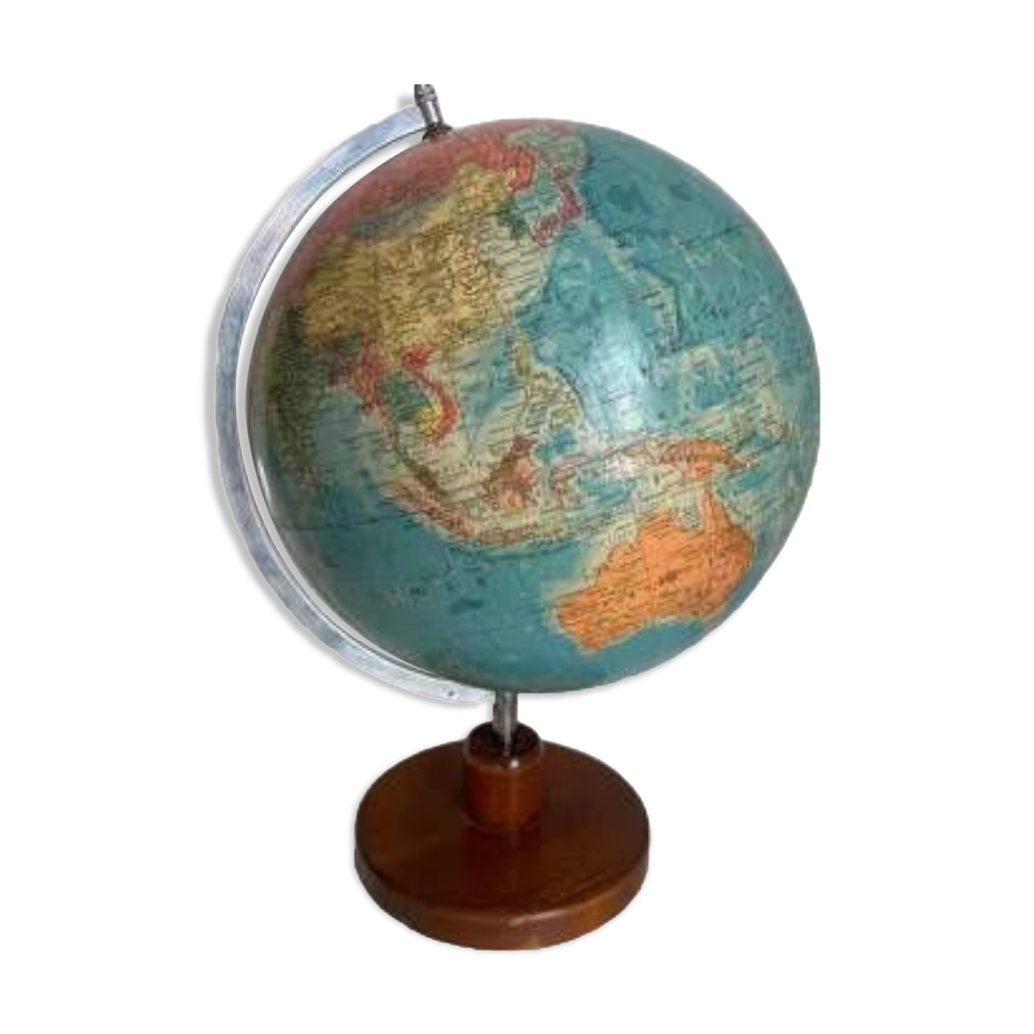 Vintage 1973 terrestrial globe from Räth ex-GDR - 48 cm