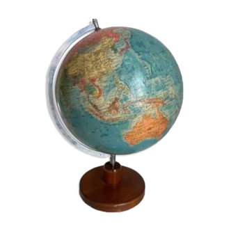 Globe vintage 1973 terrestre de Räth ex-RDA - 48 cm