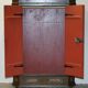 Armoire de mariage allemande peinte à la main, ancienne, 1829-1851